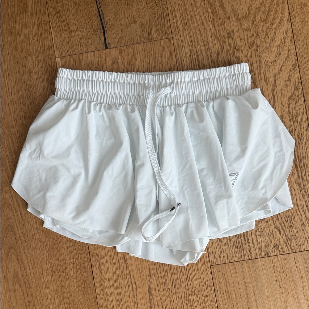 White Women's Athletic Shorts